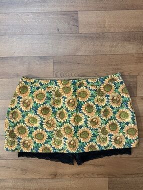 Dressed In LALA Size 3X Twinkle Toes Skort in 90's Sunflower Jacquard Sold Out